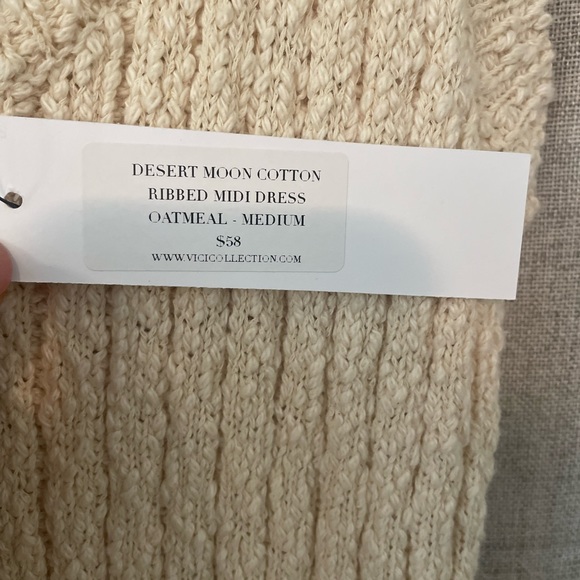 VICI Desert Moon Ribbed Midi Dress | M - Picture 9 of 10